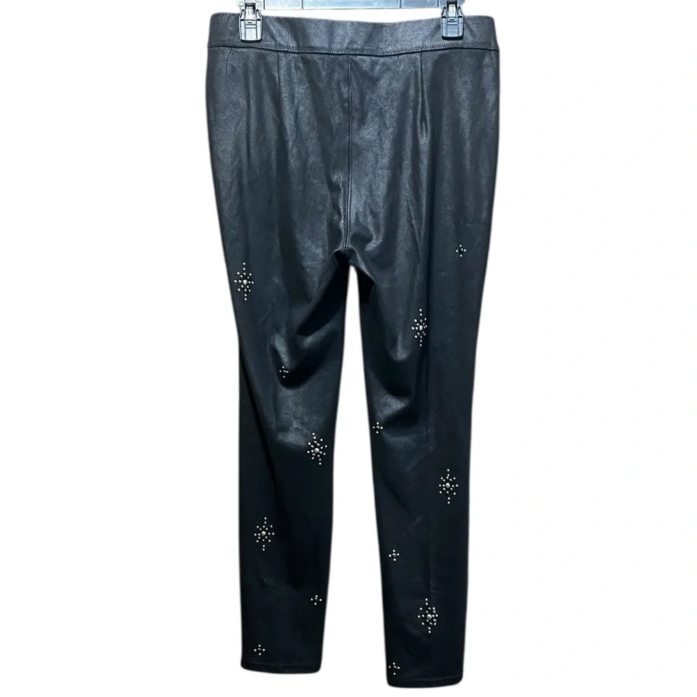 Free People Embellished Vegan Skinny‎ Pant in Black Size 28